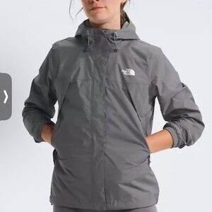 The North Face Women’s Antora Rain Jacket Gray Small Waterproof Hooded NEW $130